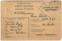 Correspondance d'un soldat allemand prisonnier en france