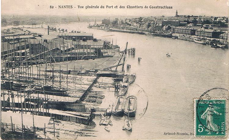 Les chantiers de constructions navales du port de Nantes